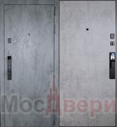 Входная дверь Урбан Смарт-LK6 Бетон Антрацит / Бетон Платина с умным замком