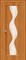 Межкомнатная дверь V-2 Миланский орех Витраж - фото 40541
