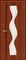 Межкомнатная дверь V-2 Итальянский орех Витраж - фото 40547