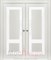 Двустворчатая дверь Profil 2.65RTN Монблан LACOBEL Белый - фото 54881