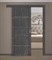 Раздвижная дверь Profil 2.83RTM Черный Мрамор Зеркало Грей - фото 54902