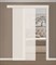 Раздвижная одностворчатая стеклянная дверь AGL Белая - фото 56011