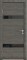 Межкомнатная дверь с шумоизоляцией Rw 31dB Prima M902 Грей LACOBEL Черный - фото 56263