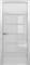 Межкомнатная глянцевая дверь Profil 7GLK Аляска Мателюкс со стеклом - фото 59883
