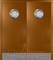 Двустворчатая пластиковая композитная дверь CL Verso Special Золотой дуб - фото 63378