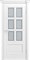 Межкомнатная дверь Жаклин Кашемир белый Мателюкс с фацетом - фото 76334