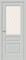 Межкомнатная дверь ENK-35 Серый матовый Сатинат Узор - фото 77303
