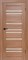 Межкомнатная дверь Profil 2.69VX Салинас светлый LACOBEL Матовый - фото 77518