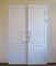 Двустворчатая пластиковая дверь межкомнатная RX-LP/P белая - фото 79673