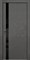 Межкомнатная дверь Profil 6VN ABS Бетон Антрацит LACOBEL Черный Black Edition - фото 83338